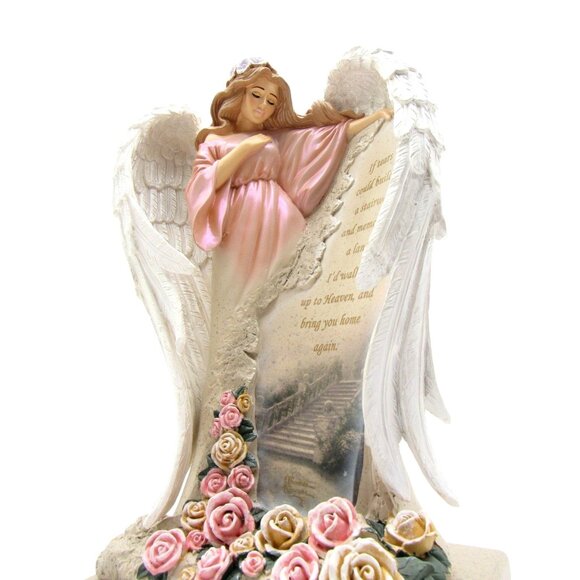 Hamilton Collection Angel In Loving Memory Statue MEMORIAL FIGURINE 12" Tall - Picture 4 of 12